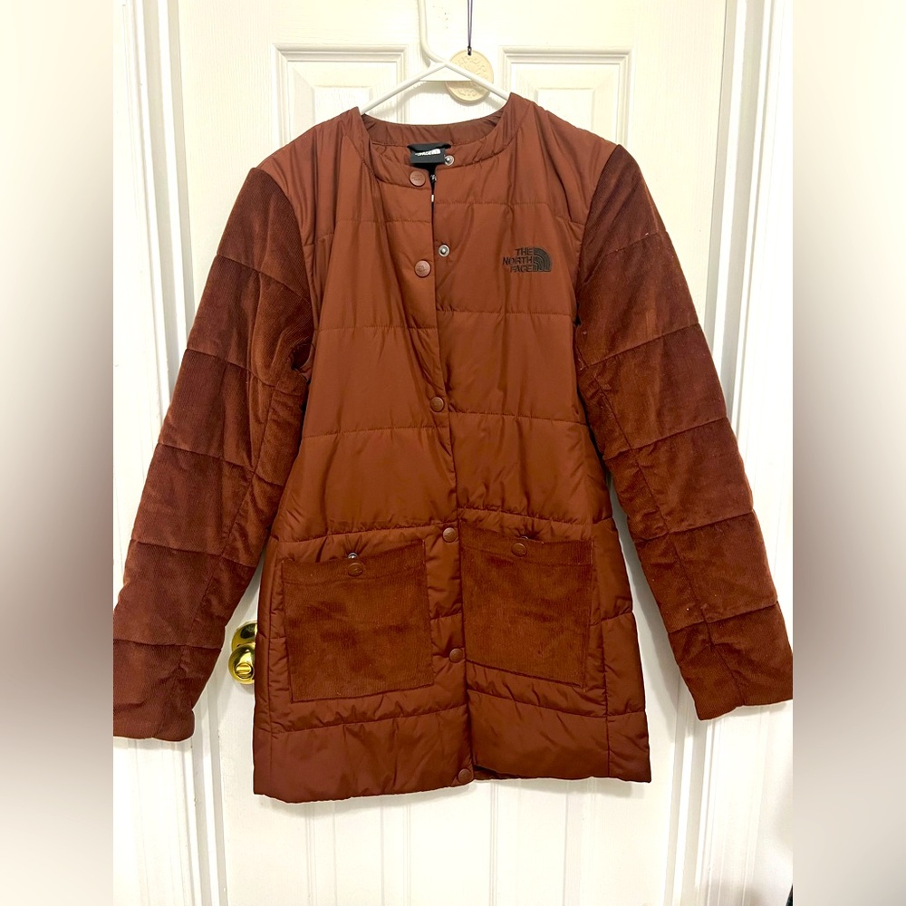 The north face jacket oak color